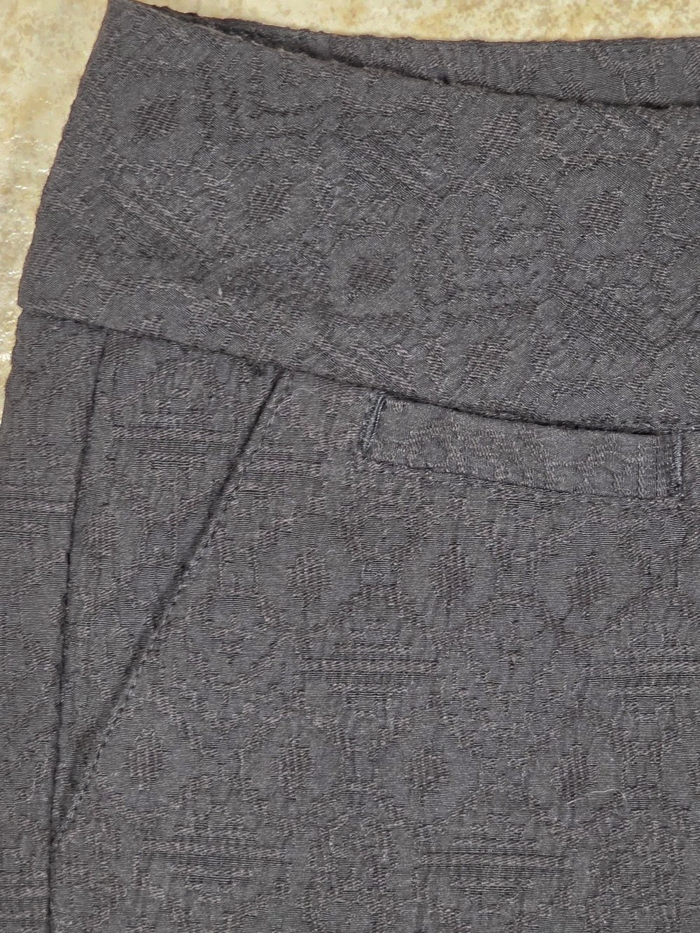 Maurice’s Black Textured Tailored Shorts Size 5/6 Y2K - Picture 2 of 10